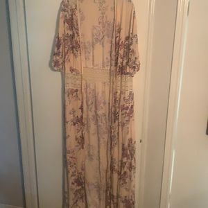 Victorian style kimono with vintage stitching